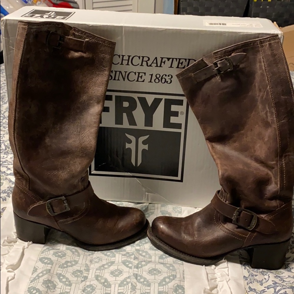 FRYE Vera slouch dark brown women’s 8